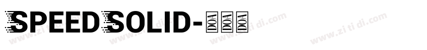 SpeedSolid字体转换