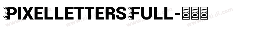 PixellettersFull字体转换