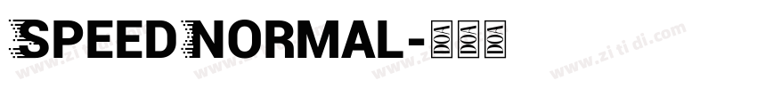 SpeedNormal字体转换