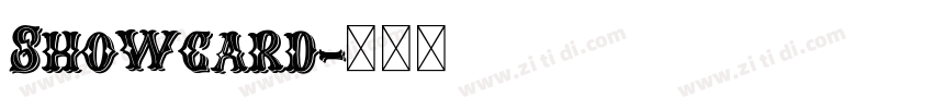 Showcard字体转换