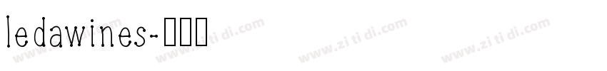 ledawines字体转换