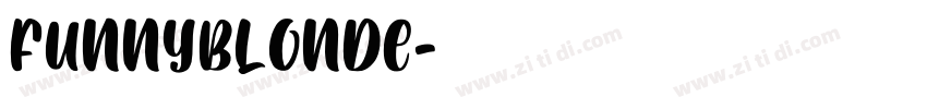 FUNNYBLONDE字体转换