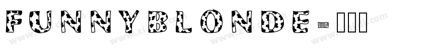 FUNNYBLONDE字体转换