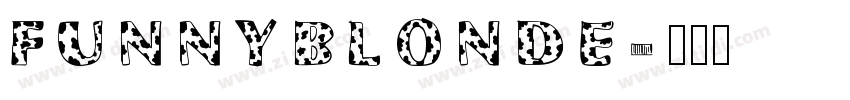 FUNNYBLONDE字体转换