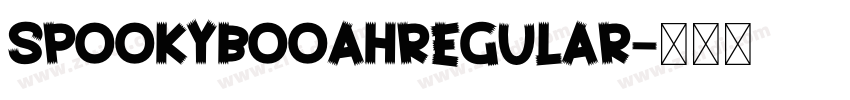 SpookyBooahRegular字体转换