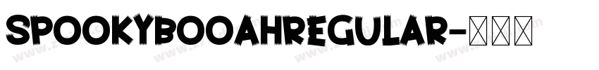 SpookyBooahRegular字体转换