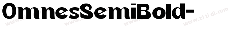 0mnesSemiBold字体转换