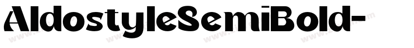 AldostyleSemiBold字体转换