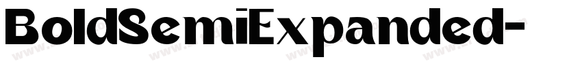 BoldSemiExpanded字体转换