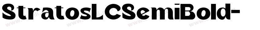 StratosLCSemiBold字体转换
