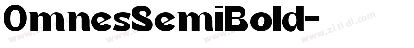 0mnesSemiBold字体转换
