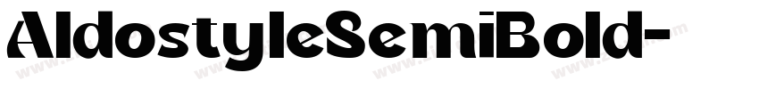 AldostyleSemiBold字体转换