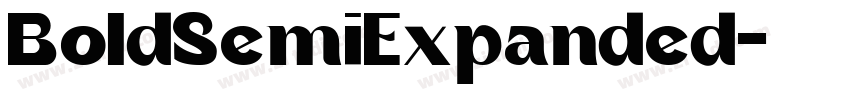 BoldSemiExpanded字体转换