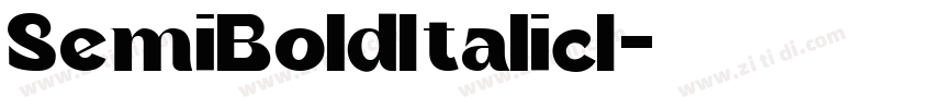SemiBoldItalicI字体转换