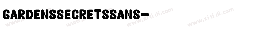 GardensSecretsSans字体转换