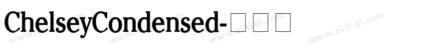 ChelseyCondensed字体转换