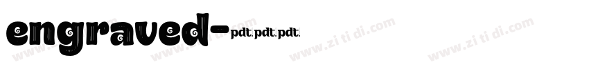 engraved字体转换