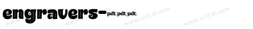 engravers字体转换