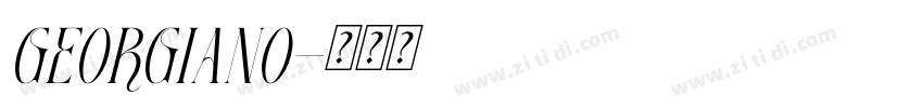 GEORGIANO字体转换