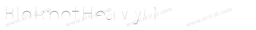 BloknotHeavyC字体转换