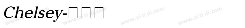 Chelsey字体转换