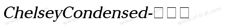 ChelseyCondensed字体转换