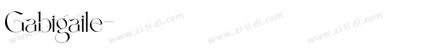 Gabigaile字体转换