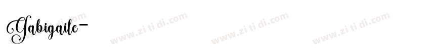 Gabigaile字体转换