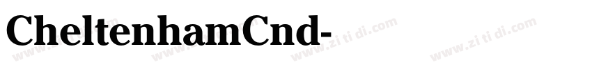 CheltenhamCnd字体转换