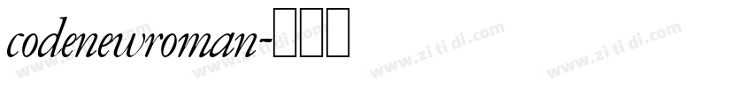 codenewroman字体转换