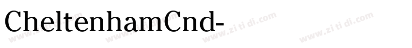 CheltenhamCnd字体转换