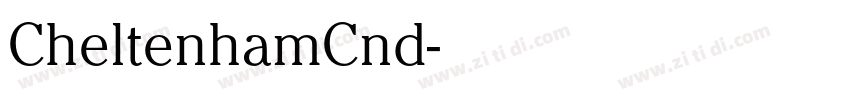 CheltenhamCnd字体转换