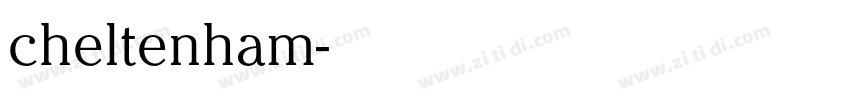 cheltenham字体转换