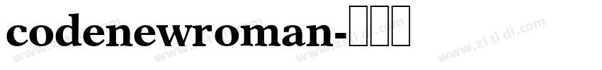codenewroman字体转换
