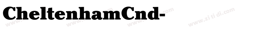 CheltenhamCnd字体转换