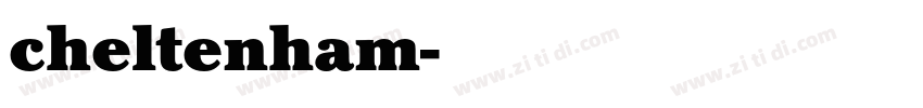 cheltenham字体转换