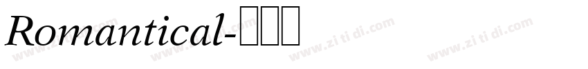 Romantical字体转换