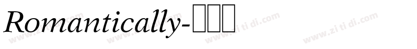 Romantically字体转换