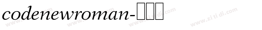 codenewroman字体转换