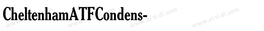 CheltenhamATFCondens字体转换
