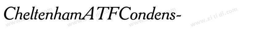 CheltenhamATFCondens字体转换