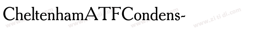 CheltenhamATFCondens字体转换