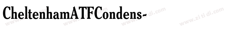 CheltenhamATFCondens字体转换