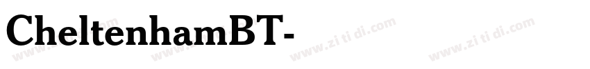 CheltenhamBT字体转换