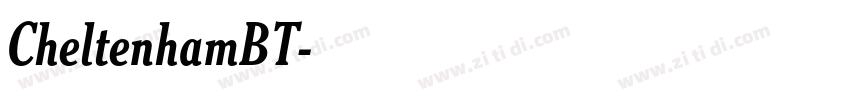 CheltenhamBT字体转换