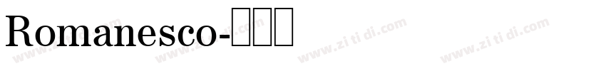 Romanesco字体转换