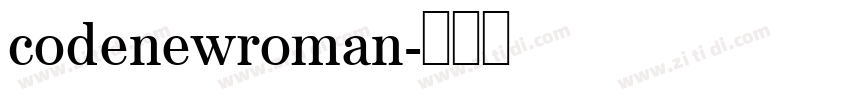 codenewroman字体转换
