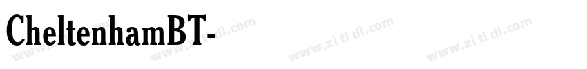 CheltenhamBT字体转换