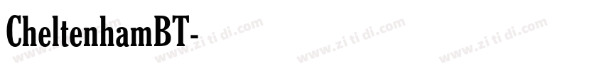 CheltenhamBT字体转换