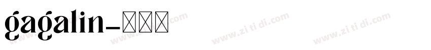 gagalin字体转换